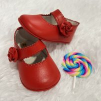 Zapato bebé niña rojo